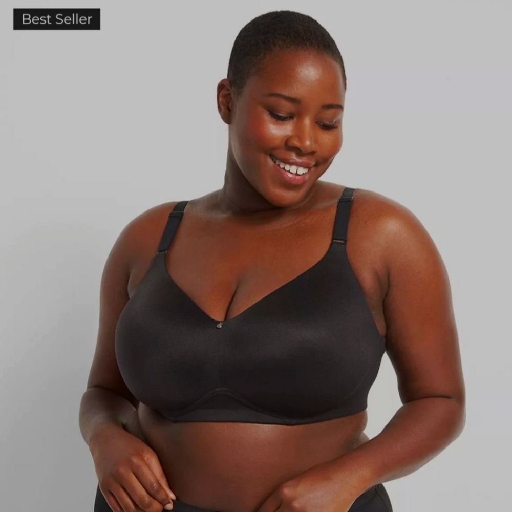 Invisible Backsmoother Lightly Lined No-Wire Bra (Cacique/Lane Bryant) 40H